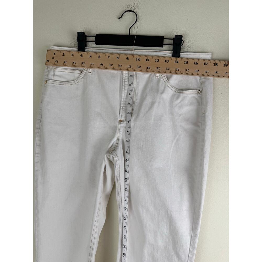 Spartina 449 Ellington Kick Flare Jeans Pearl Off White 14 - Picture 14 of 16